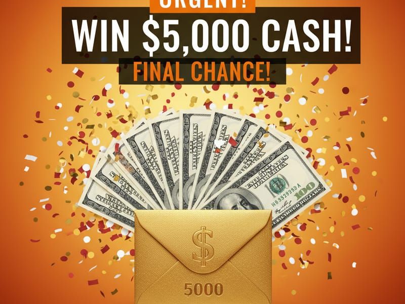 Weekly $5,000 Cash Sweepstakes